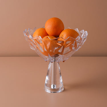 Clear glass bowl