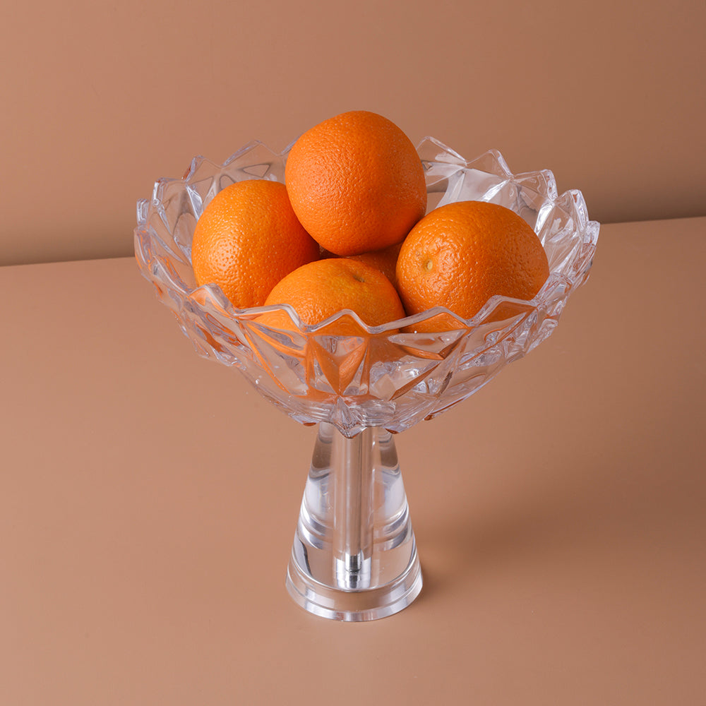 Clear glass bowl