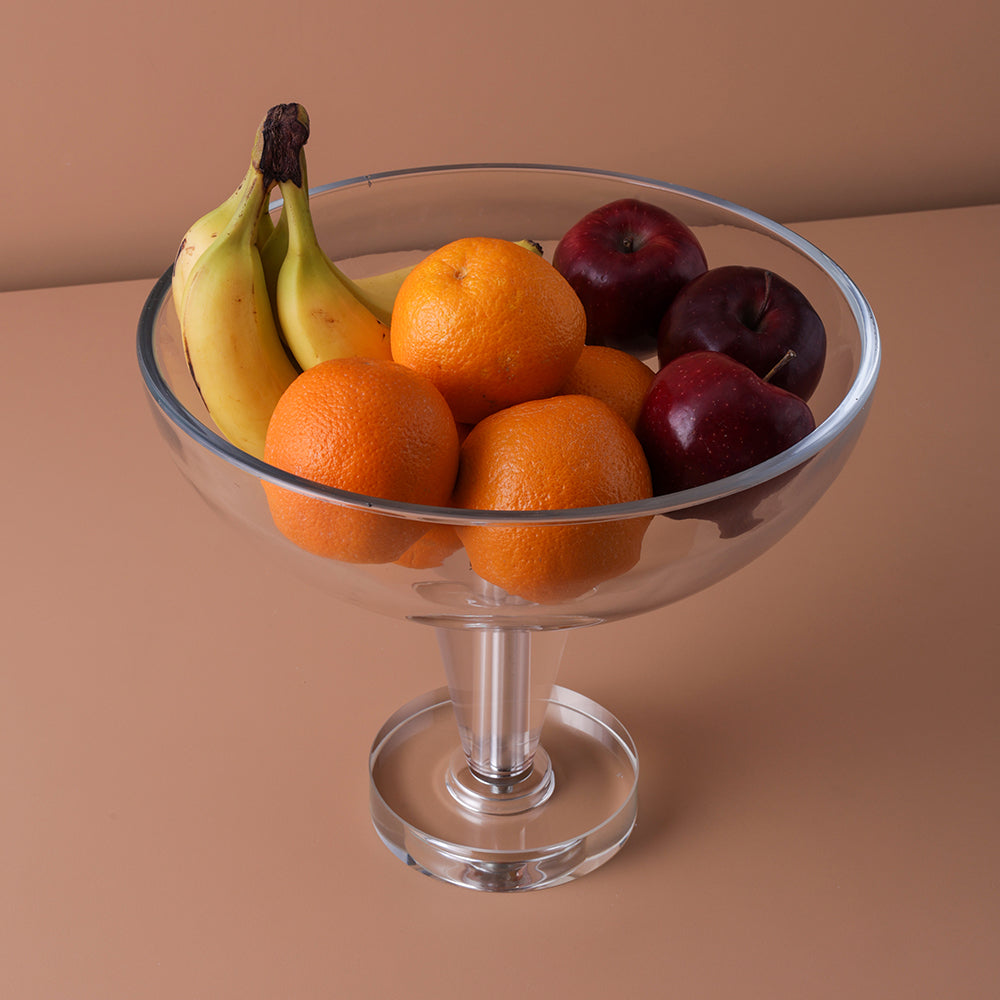 Crystal Clear Pedestal Glass Bowl