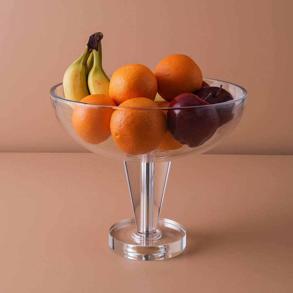 Crystal Clear Pedestal Glass Bowl