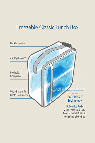 EcoFreeze Freezable Classic Lunch Box – CLOUDY