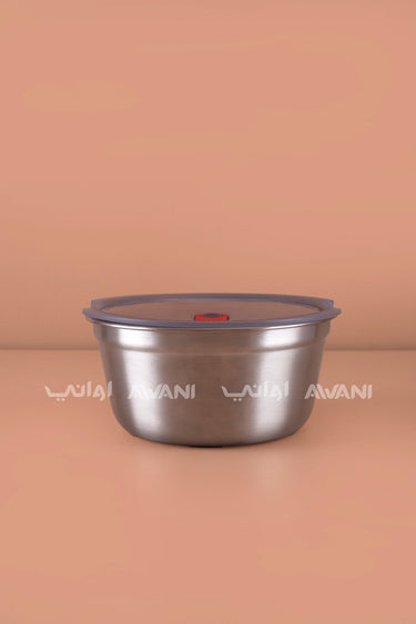 Stainless Steel Food Bowl (950ml) – Microwave-Safe & Leak-Proof