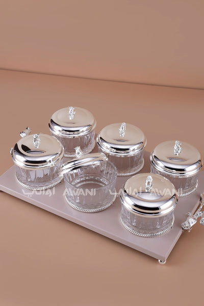 6-Glass Candy Bowl