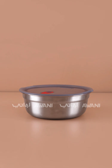 Stainless Steel Food Bowl (650ml) – Microwave-Safe & Leak-Proof
