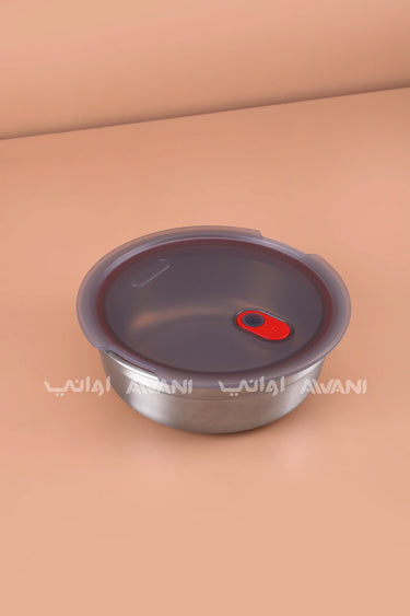 Stainless Steel Food Bowl (650ml) – Microwave-Safe & Leak-Proof
