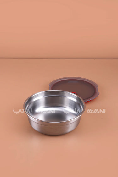 Stainless Steel Food Bowl (650ml) – Microwave-Safe & Leak-Proof