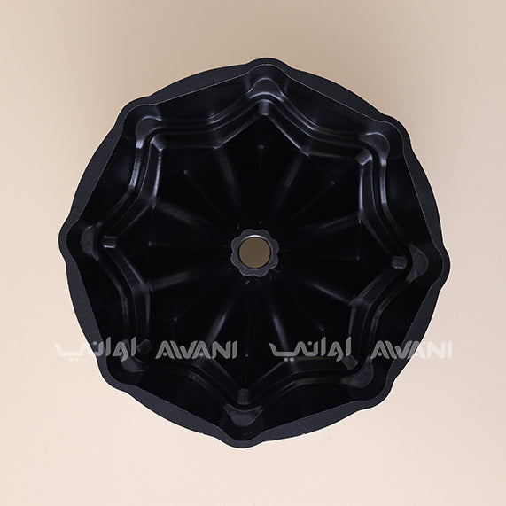 Non-Stick Geometric Bundt Cake Pan – Gray Speckled
