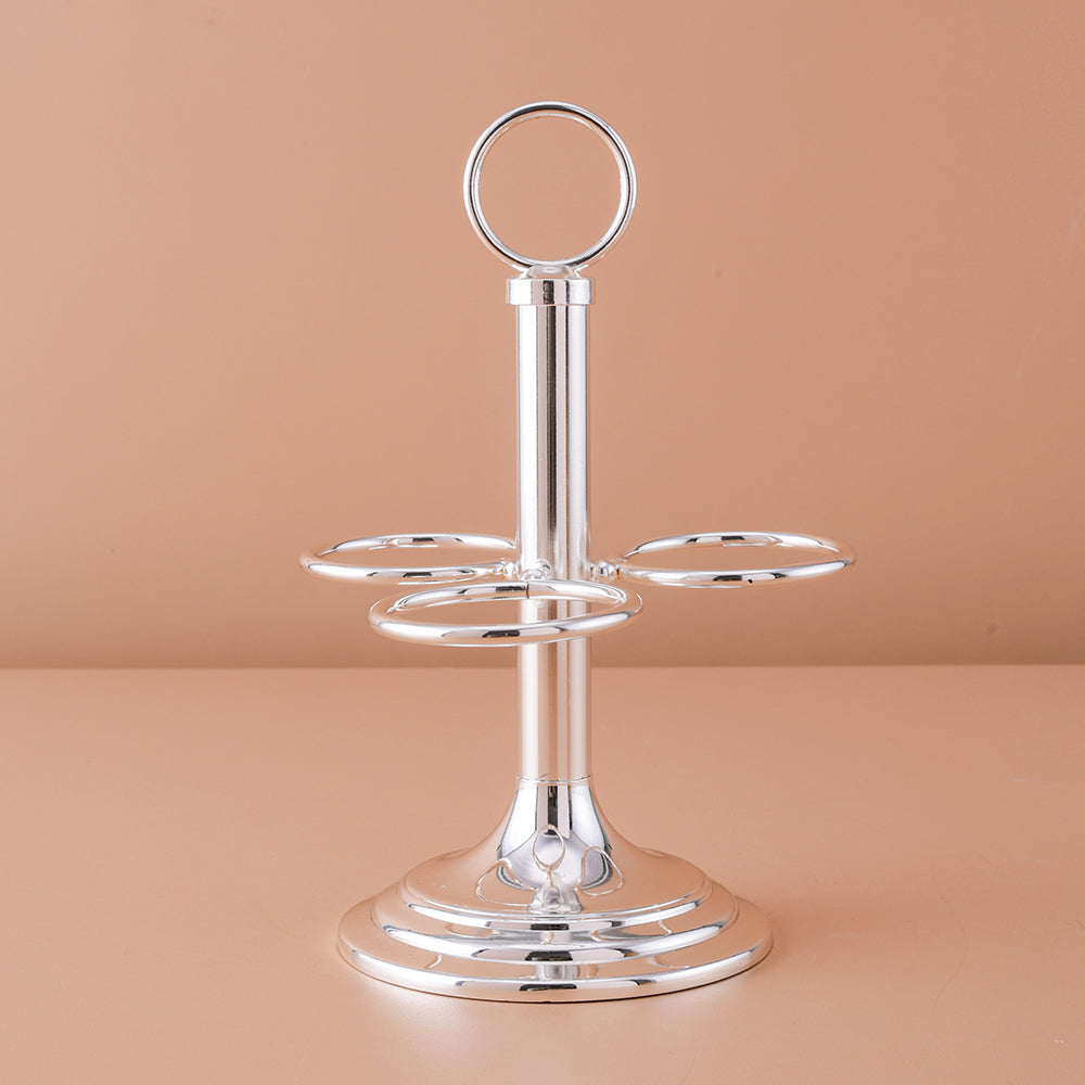 Sleek Silver Spiral 3 Cup Cawa Holder