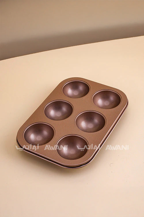 Hot Chocolate Bomb Mold – 6-Hole Non-Stick Silicone