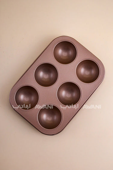 Hot Chocolate Bomb Mold – 6-Hole Non-Stick Silicone