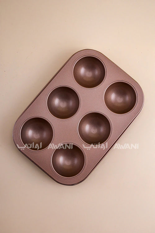 Hot Chocolate Bomb Mold – 6-Hole Non-Stick Silicone