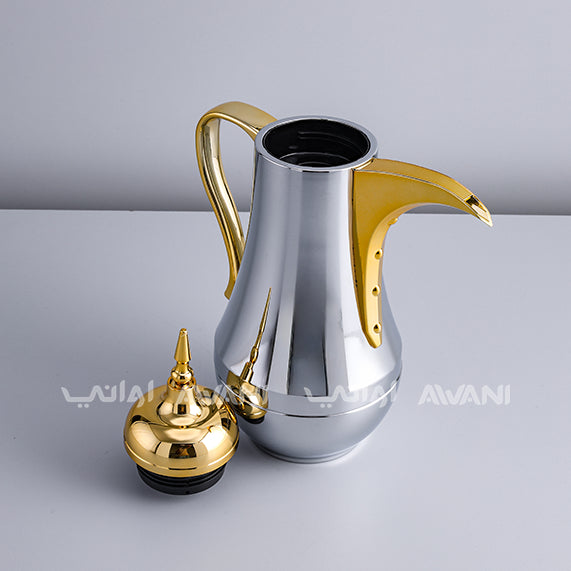 Arabic Vacuum Flask 1L | Leakproof Arabic Thermos keeps your Beverages Hot for long time