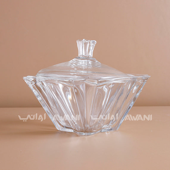 Luxury Crystal  Candy Bowl with Clear Lid