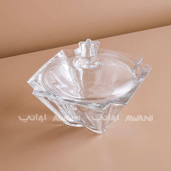 Luxury Crystal  Candy Bowl with Clear Lid