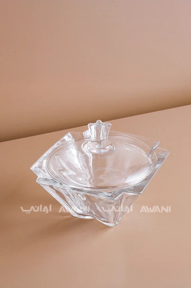 Luxury Crystal  Candy Bowl with Clear Lid