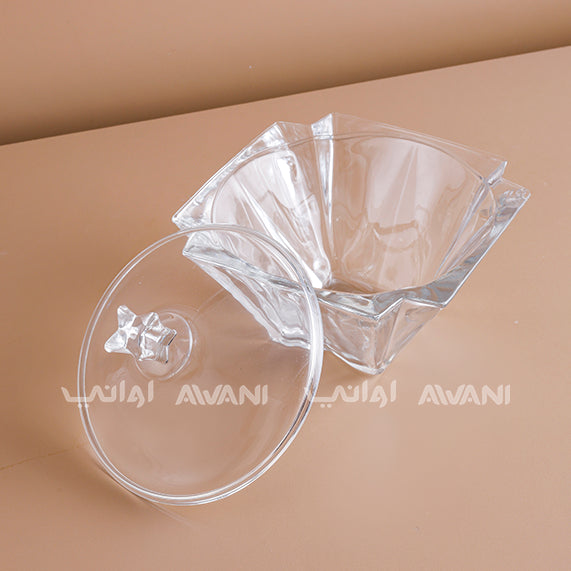 Luxury Crystal  Candy Bowl with Clear Lid