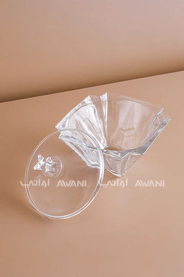 Luxury Crystal  Candy Bowl with Clear Lid