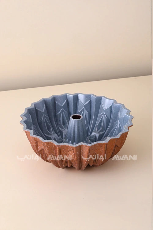 Non-Stick Geometric Bundt Cake Pan – Brown Speckled