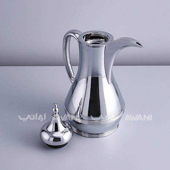 1 Liter Stainless Steel Vacuum Dallah | Silver