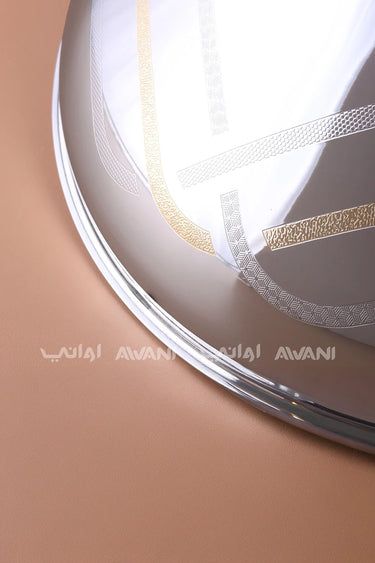 وعاء ساخن ذهبي وفضي، تصميم فاخر من الفولاذ المقاوم للصدأ مع عزل نفخ، مثالي للمنزل والمطاعم لتعزيز جمال طعامك - 2000 مل