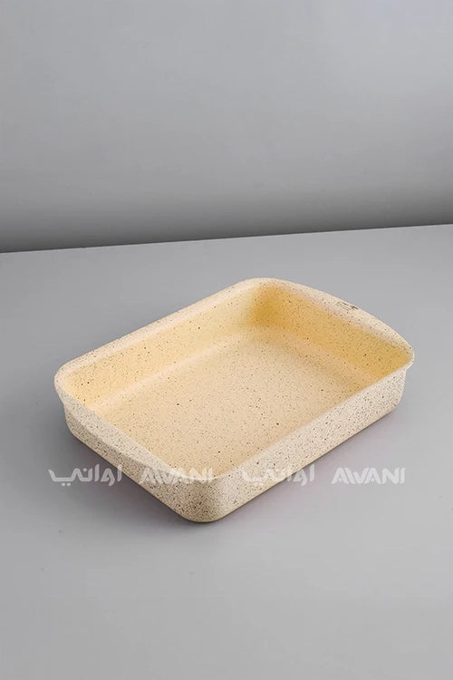 2 Pcs Cake Tray | Sand Color With Dot