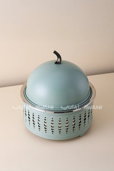 Star & Moon Decorative Tray – Light Green, 32 cm