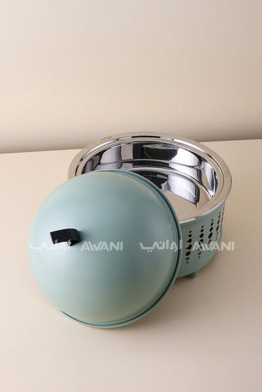 Star & Moon Decorative Tray – Light Green, 32 cm