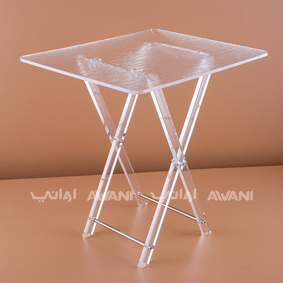 Folding acrylic  serving Table