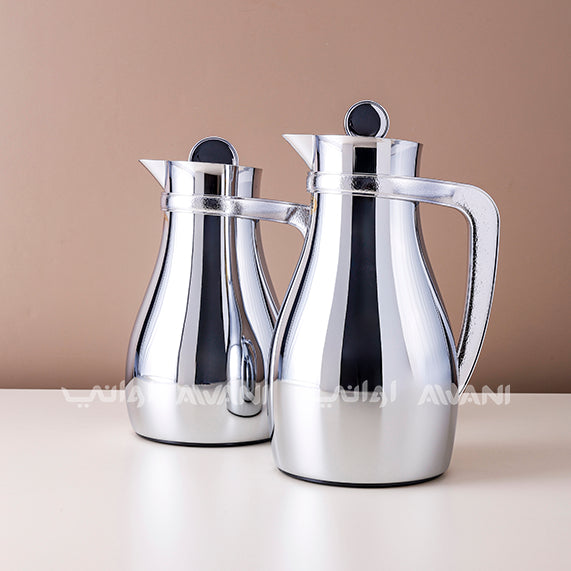 Dallah Elegant Thermal Flask with Tan Handle – 0.7 & 1.0 L