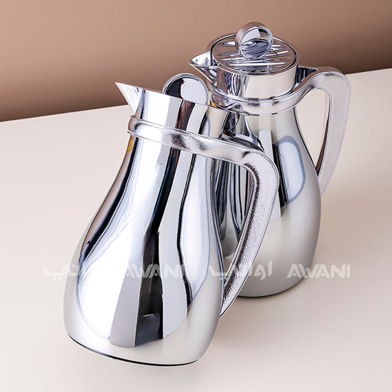 Dallah Elegant Thermal Flask with Tan Handle – 0.7 & 1.0 L