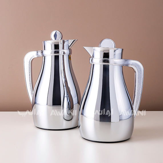 Dallah Elegant Thermal Flask with Tan Handle – 0.7 & 1.0 L