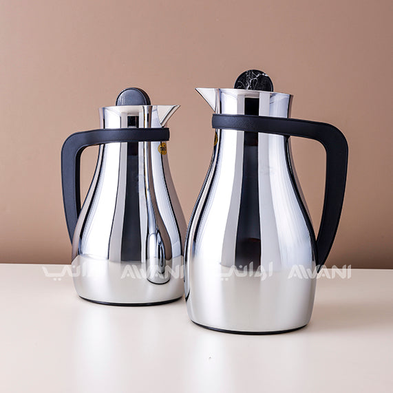 Dallah Elegant Thermal Flask with Tan Handle – 0.7 & 1.0 L