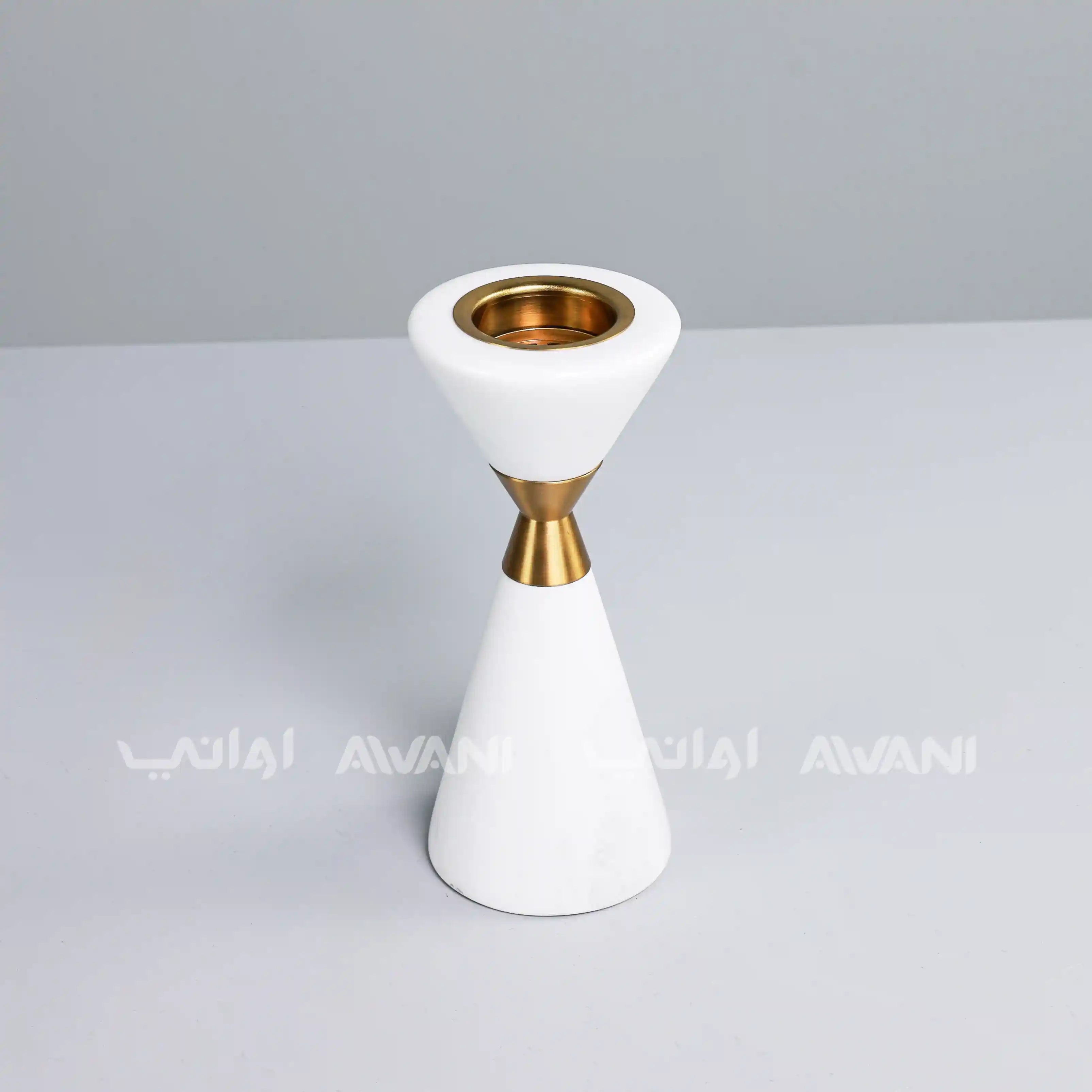 Modern Ceramic White & Gold Burner Holders
