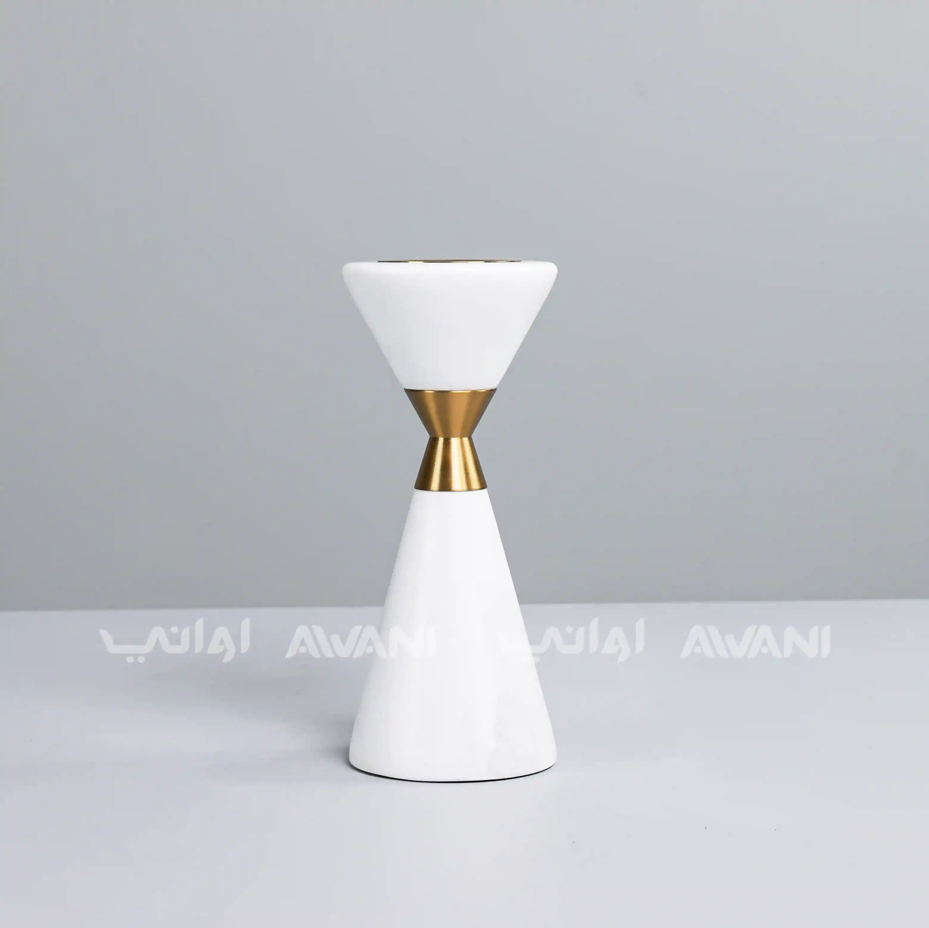 Modern Ceramic White & Gold Burner Holders
