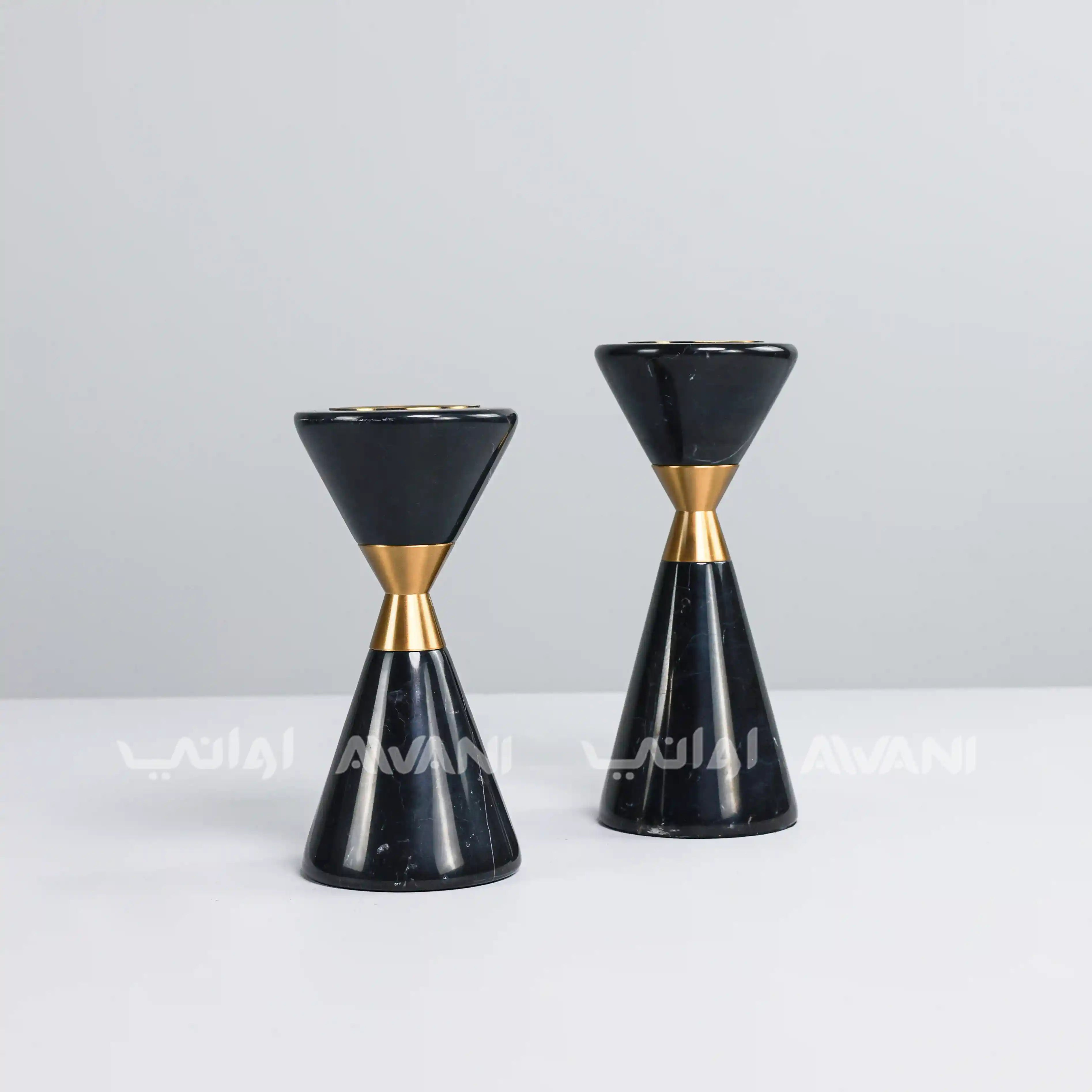 Modern Ceramic Black & Gold Burner Holders