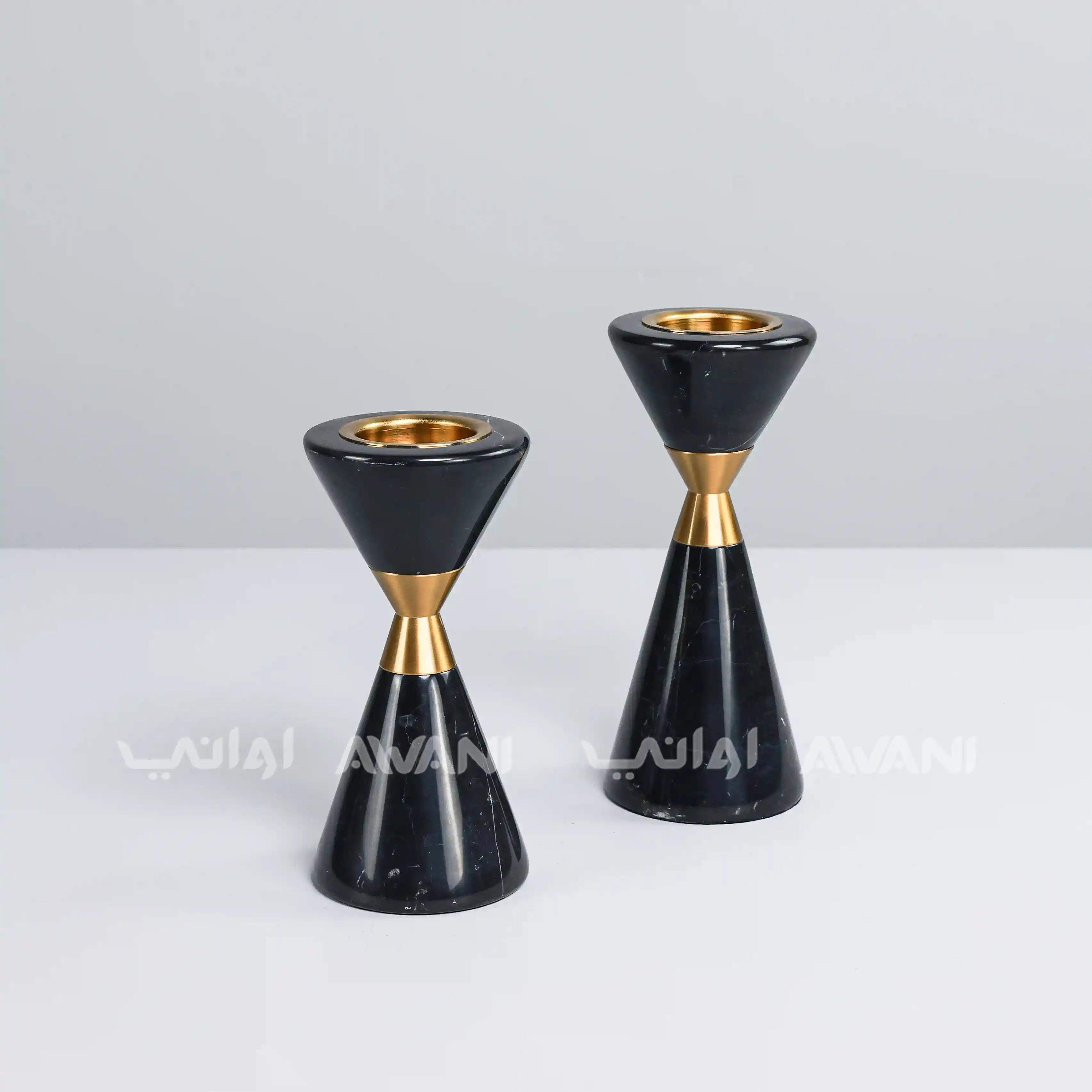 Modern Ceramic Black & Gold Burner Holders