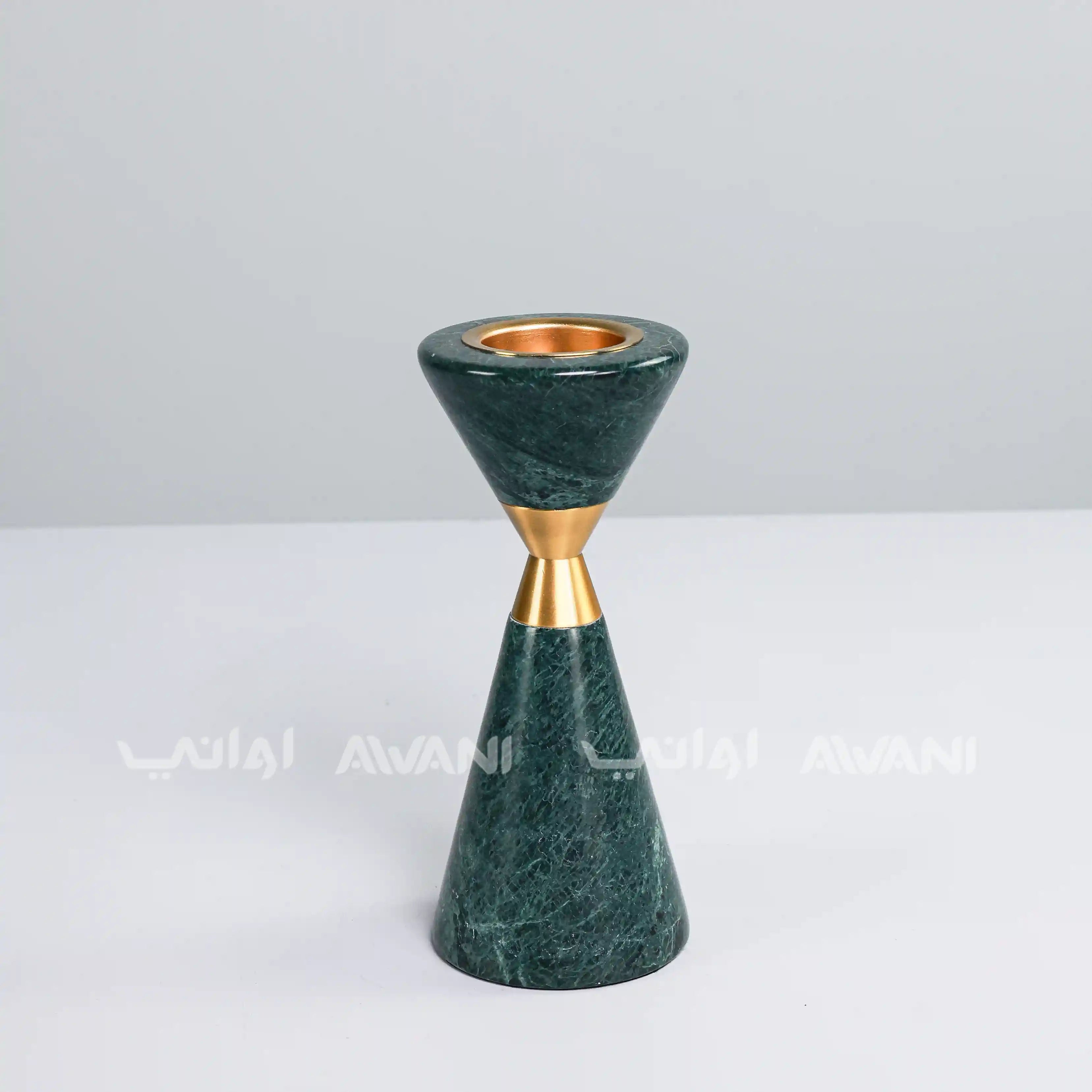 Modern Ceramic Green & Gold Burner Holders