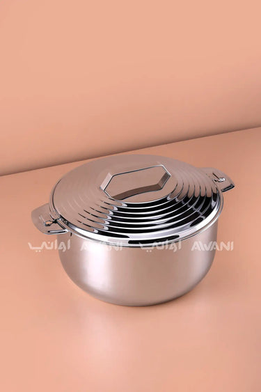 Insulated Stainless Steel Hot Pot – Silver Silver (7500 ml)