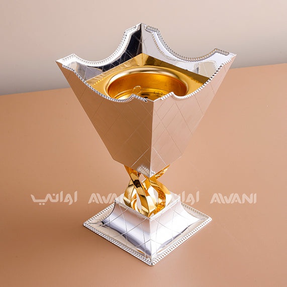 Incense Burner - Silver + Gold