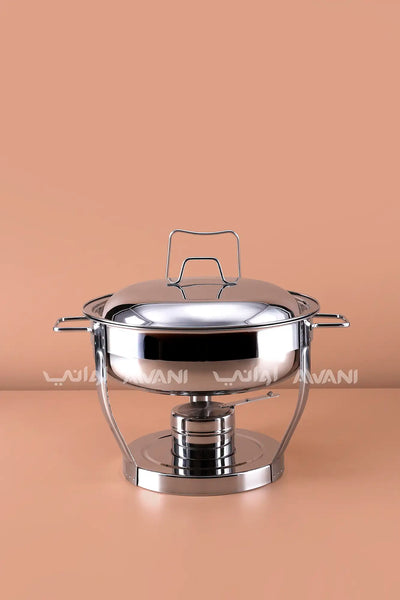 4L Stainless Steel Chafer | Professional Buffet Food Warmer & Server - Silver