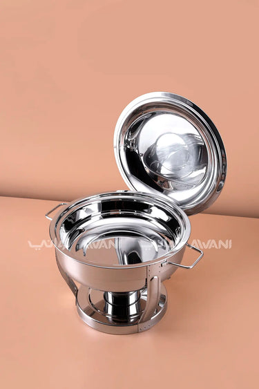 4L Stainless Steel Chafer | Professional Buffet Food Warmer & Server - Silver